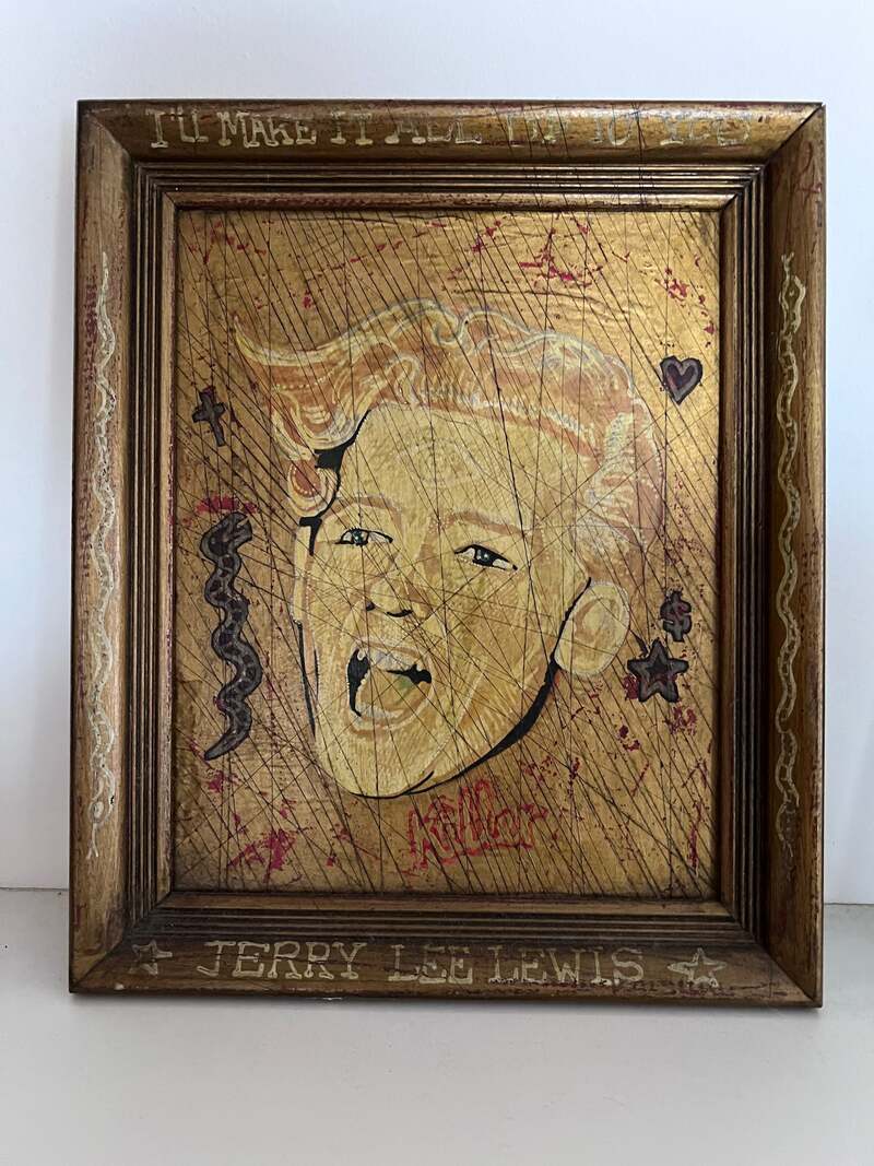 Jon Langford Jerry Lee Lewis I'll Make It All Up To You Painting